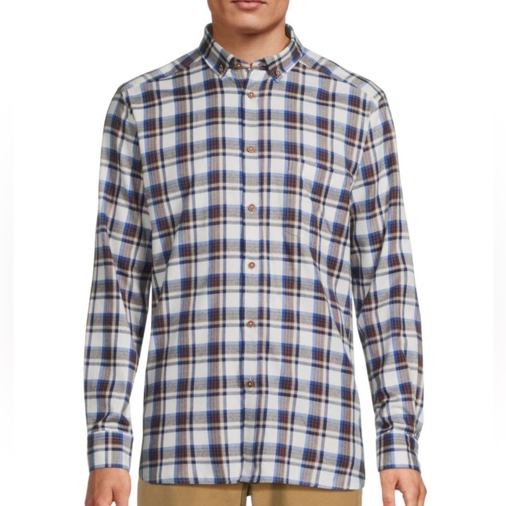 American Heritage Slate Plaid Shirt